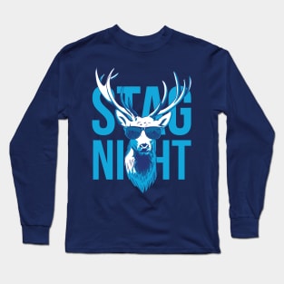 Stag Night Bachelor Party Groomsmen Design Long Sleeve T-Shirt